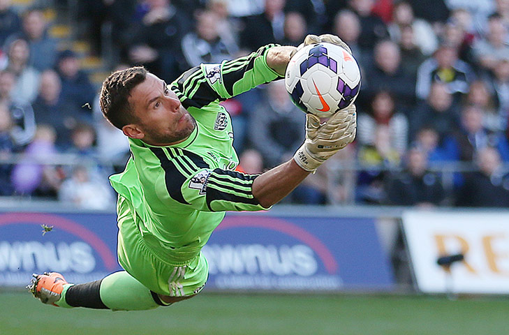 saturday round-up: West Brom's Ben Foster makes a save