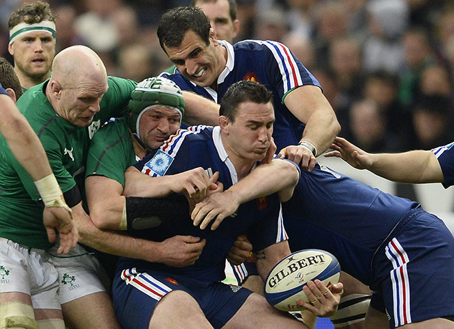 France and Ireland : France's flanker Louis Picamoles