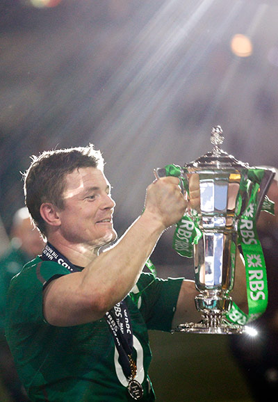 France and Ireland : A contented looking O'Driscoll 