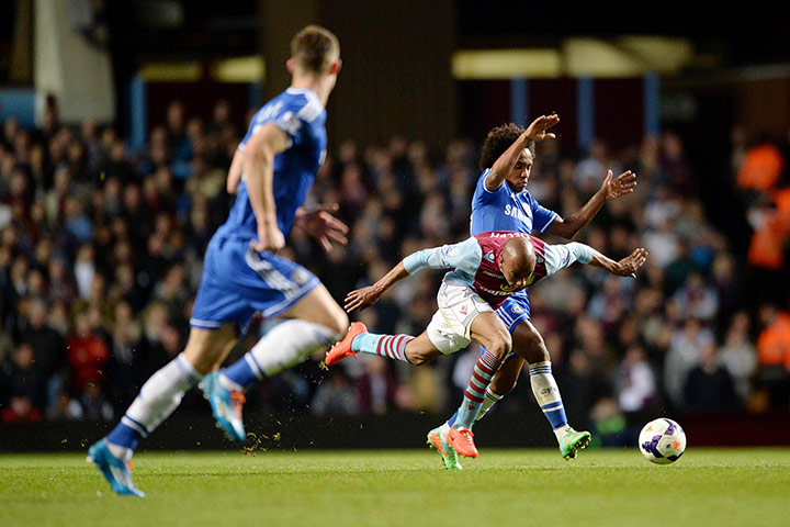 saturday's games: Willian sent off