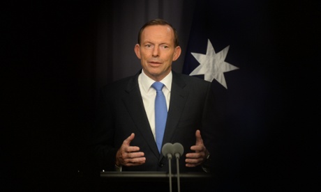 The spotlight on Tony Abbott in Canberra for parliament.