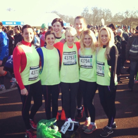 The Elle team after the Paris half marathon