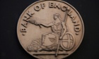 The logo of the Bank of England is seen in the City of London in this January 16, 2014 file photo