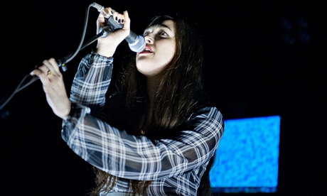Madeline Follin of Cults performs on stage at Webster Hall on November 26, 2013 in New York