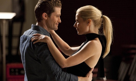 Gwyneth Paltrow and Matthew Morrison in Glee. Photograph: Planet Photos