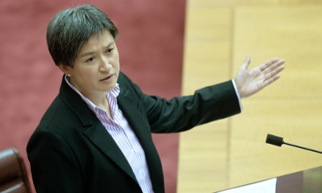 Penny Wong speaks after a successful motion to suspend standing orders.