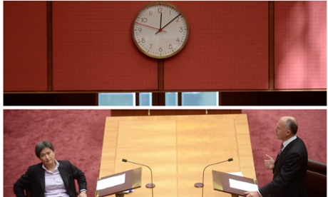 Time marches on as the Senate argues over time.