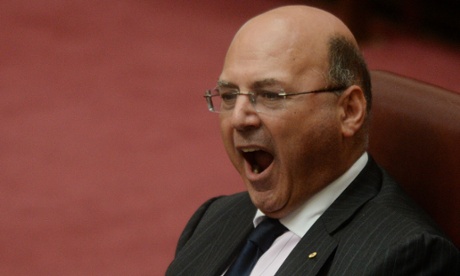 Arthur Sinodinos in senate question time.