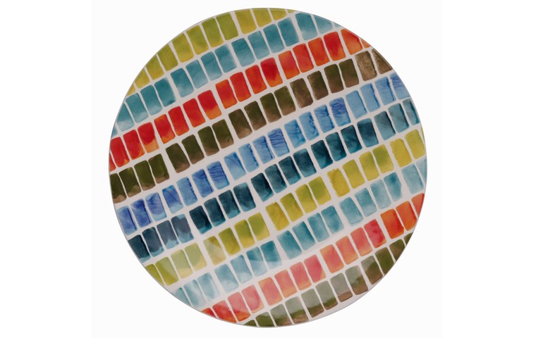 Space gallery: colourful patterned plate