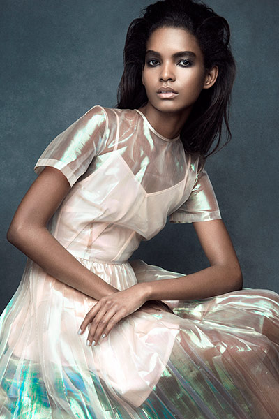 Metallics: Hot-knife dress