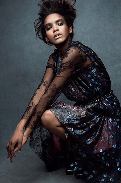 Iridescent: Silk cotton dress