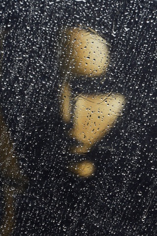 Los Angeles, USA: An Oscar mural is seen through a plastic tent as preparations for the 86th Academy Awards continue in Hollywood.