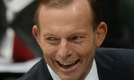 Tony Abbott during question time.
