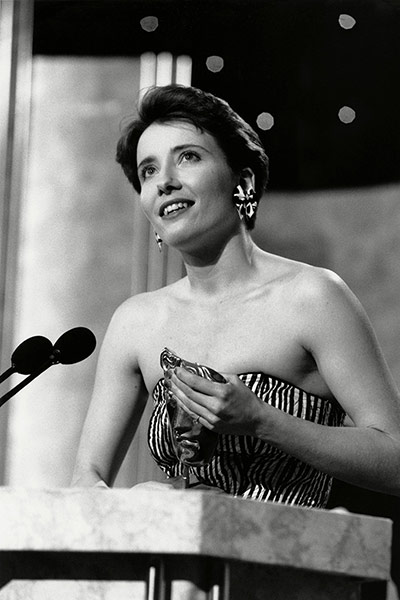 Emma Thompson: Emma Thompson at the British Film Academy Awards in 1988