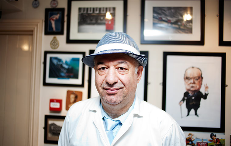 The fishmonger at Poppies. 