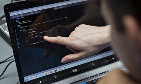 Teaching coding session