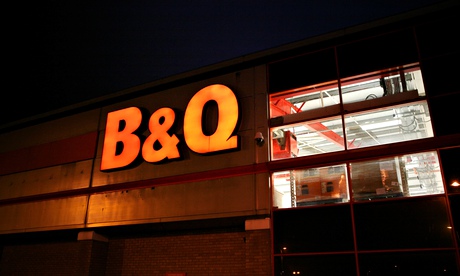 B&Q store sign
