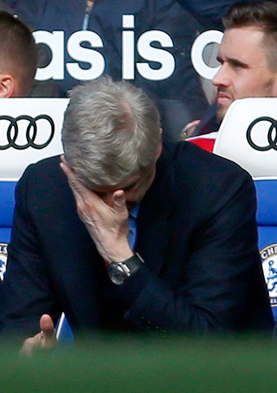 chelsea versus arsenal: Arsenal manager Wenger 