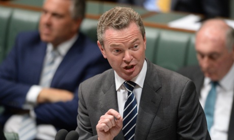 Education minister Christopher Pyne speaks during House of Representatives Question Time in Canberra, Monday, March 24, 2014.