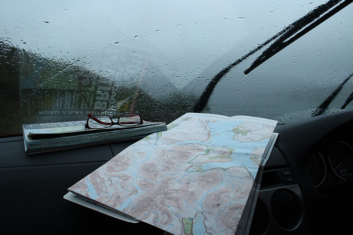 In Pictures - Lost: inside of car on a foggy day