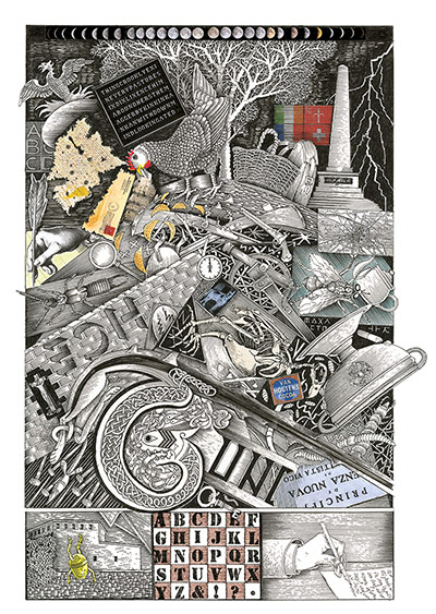 The Hen, from Finnegans Wake: John Vernon Lord 2014