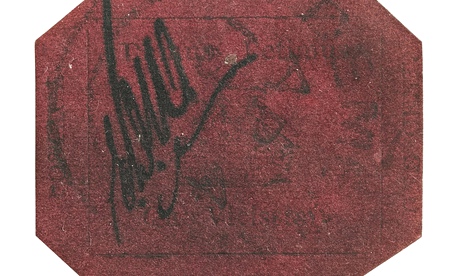 One-cent magenta stamp