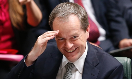 Leader of the Opposition Bill Shorten gestures during House of Representatives question time at Parliament House in Canberra, Monday, March 24, 2014.