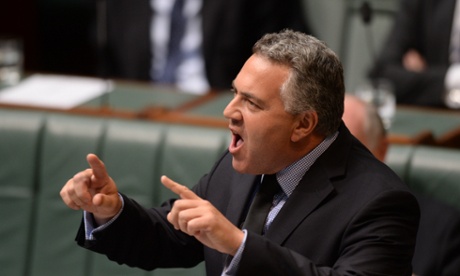 Treasurer Joe Hockey speaks during House of Representatives Question Time at Parliament House in Canberra, Tuesday, March 25, 2014.