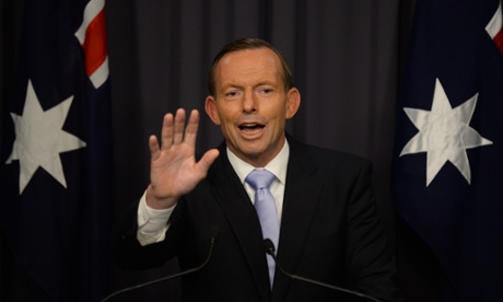 Prime Minister Tony Abbott speaks to the media during a press conference at Parliament House in Canberra, Tuesday, March 25, 2014.