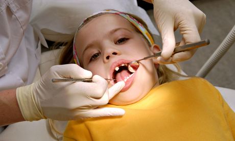 Child at dentist