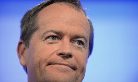 Opposition leader Bill Shorten prepares for a speech at the National Press Club in Canberra, Wednesday, March 26 2014.