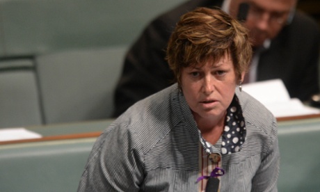 Former speaker Anna Burke speaks during House of Representatives Question Time at Parliament House in Canberra, Wednesday, March 26, 2014.