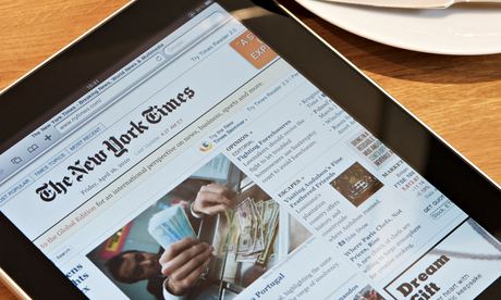 New York Times tablet