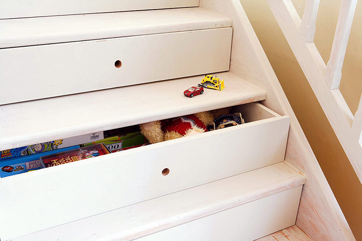 Homes - small spaces: Storage under stairs