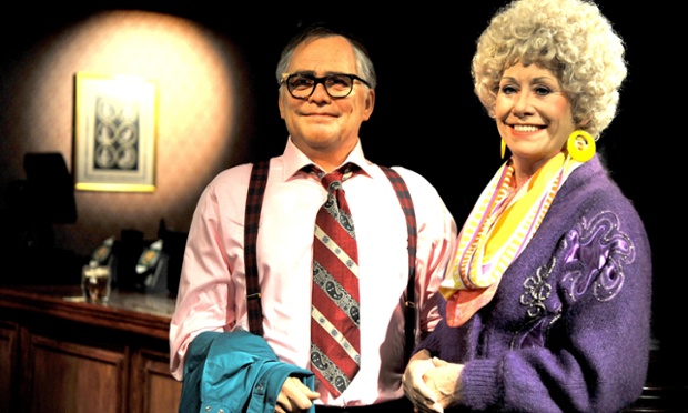 Immortalised: new waxworks of Coronation Street's Jack and Vera Duckworth are unveiled at Madame Tussauds, Blackpool.