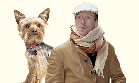 Damian Lewis and a yorkshire terrier