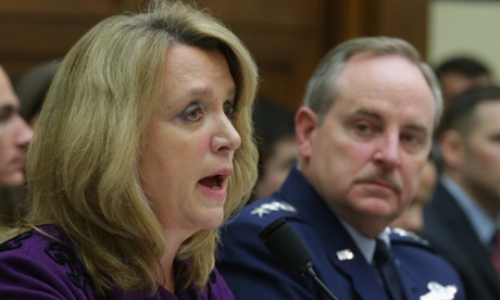 US Air Force secretary Deborah Lee James and chief of staff Mark Welsh. The Air Force has come under scrutiny over the cheating scandal.