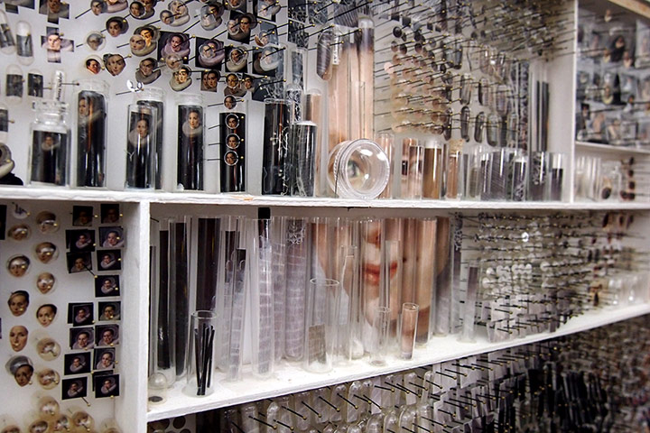 Test Tube Portraits: Portraits Made of Test Tubes and Pushpins Michael Mapes