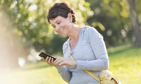 Woman texting