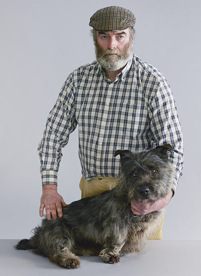 Endangered dog breeds: Stephen Holmes with Ben, a Glen of Imaal terrier