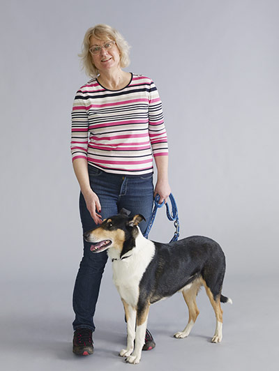 Endangered dog breeds: Bev White with Charlie, her Smooth Collie