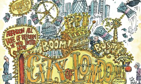 David Simonds cartoon on financial regulation.