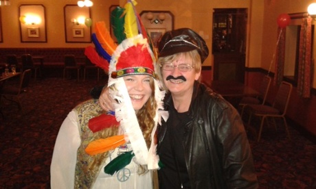 Mother and daughter dressing up 
