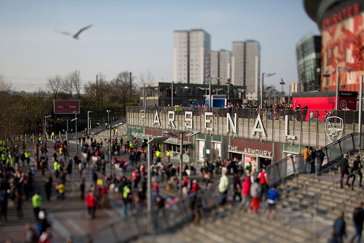 arsenal v manchester city: Emirates general view