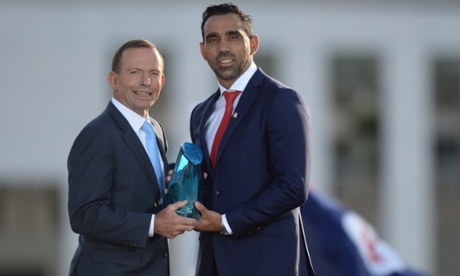 Tony Abbott and Adam Goodes