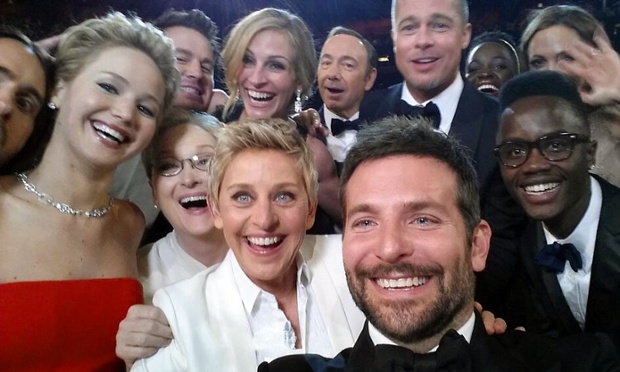 Ellen DeGeneres oscars selfie
