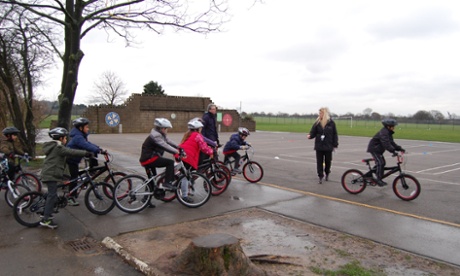 Cycling training for John Bramston primary school students