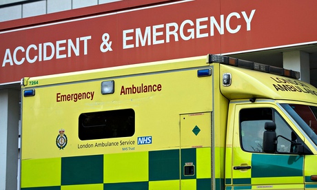 Ambulance outisde A & E