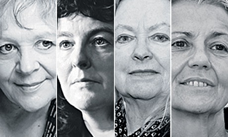 Composite image showing (from left) Liz Lochhead, Carol Ann Duffy, Gillian Clarke and Paula Meehan