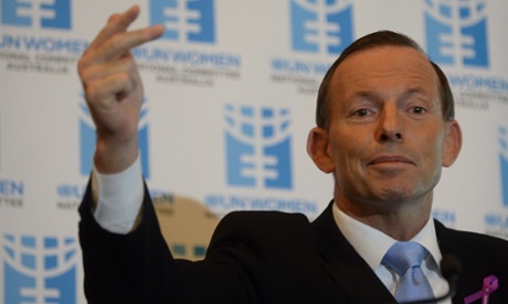Prime Minister Tony Abbott addresses the International Women's Day Parliamentary Breakfast.